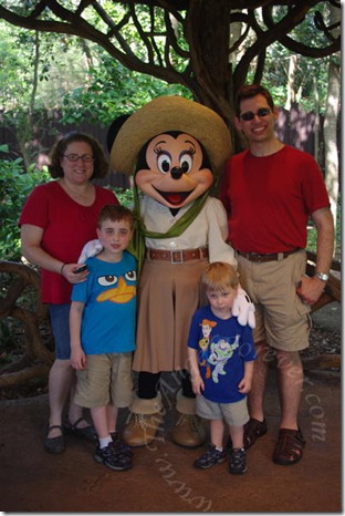 Meeting Minnie at Animal Kingdom