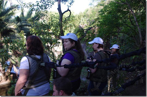 Members of our group hippo viewing