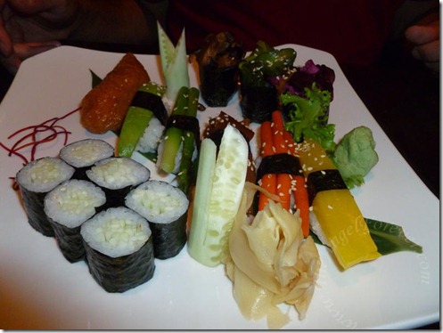 Vegetable Sushi Meal