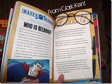 Summary page from Clark Kent