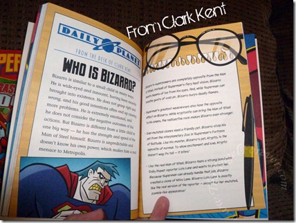 Summary page from Clark Kent