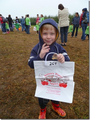 Excited for apple picking