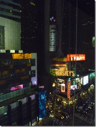 Night view from room