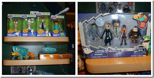 Some Phineas and Ferb merchandise