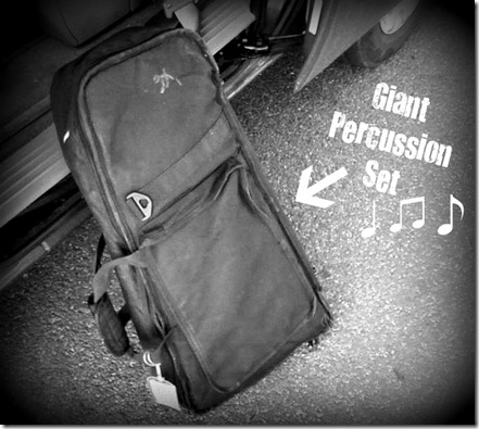 Percussion Set Goes Home