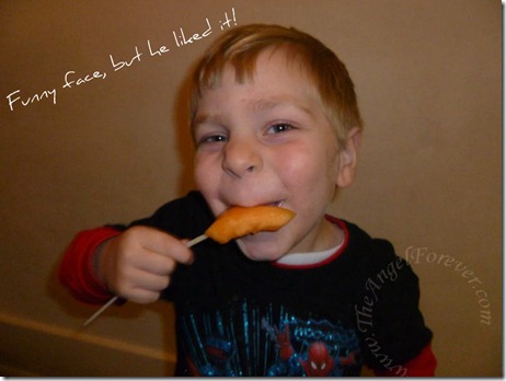 Loving fruit on a stick