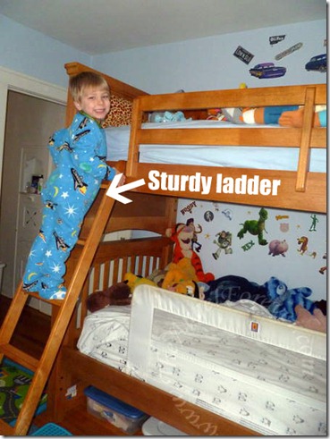 Ladder that can be bolted in