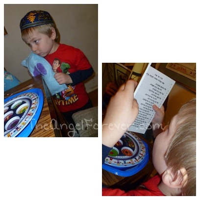 Little guy Seder ready