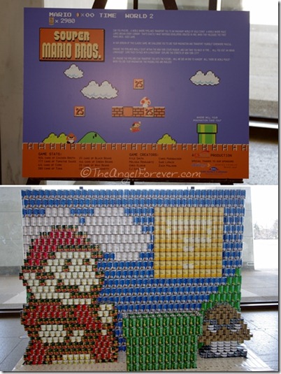 Canstruction - SOUPER MARIO BROS