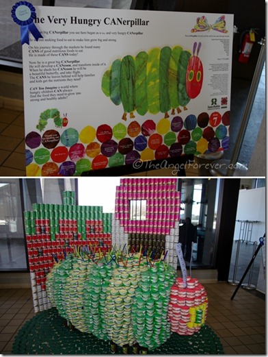 Canstruction - The Very Hungry CANerpillar