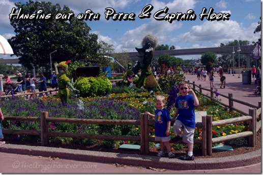 Never Land display at Epcot Flower and Garden Festival