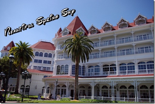 Spring sky over Disney's Grand Floridian Resort