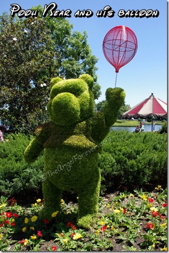 Winnie the Pooh topiary in Epcot