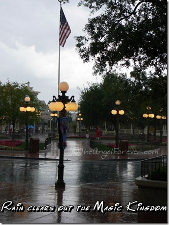 Rainy day at The Magic Kingdom