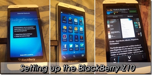 Setting up the BlackBerry Z10