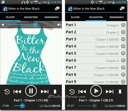 Audiobook on OverDrive Media App