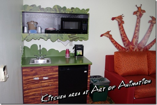 Kitchen area at Art of Animation Resort