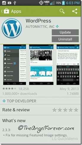 WordPress App for Android Phones