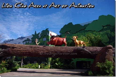 Lion King area of Art of Animation Resort