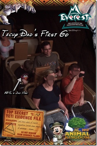 TechyDad and big kid head on Expedition Everest