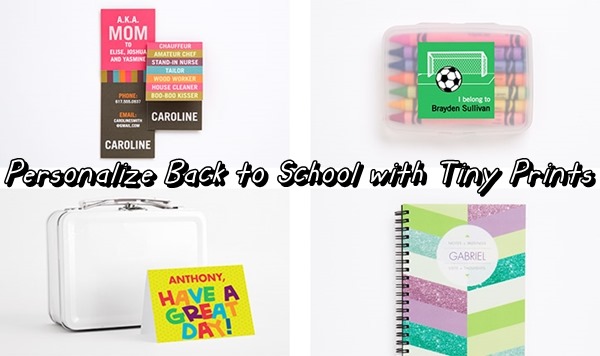 Back to School items with Tiny Prints