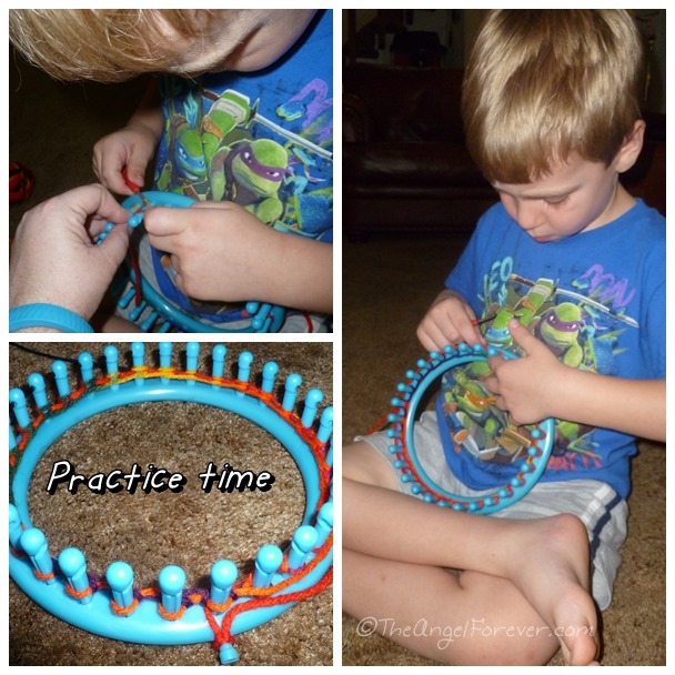 Kids and Knitting Looms