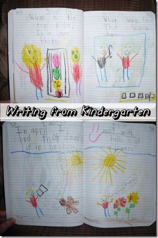 Writing from Kindergarten