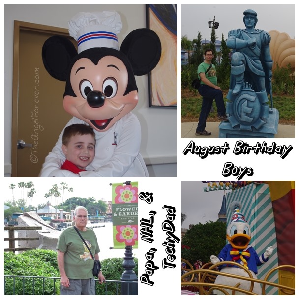 August Birthday Boys and Disney Memories