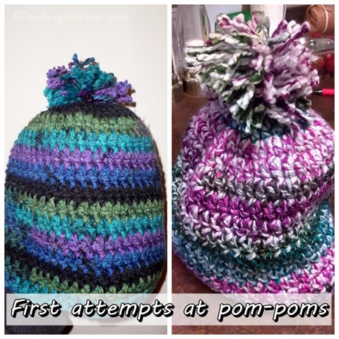 First Pom-Poms for hats