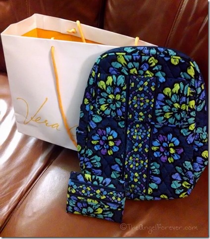 Vera Bradley Birthday Backpack and wallet