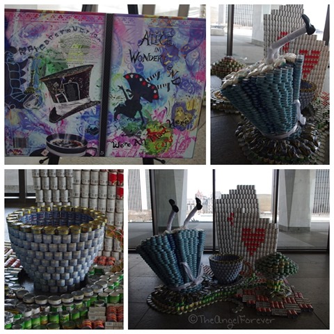 Capital Region Canstruction - Alice in Wonderland