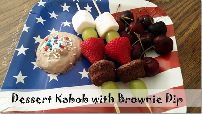 Dessert Kabob with Brownie Dip