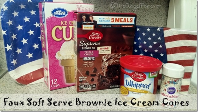 Items for Faux Soft Serve Brownie Ice Cream Cones
