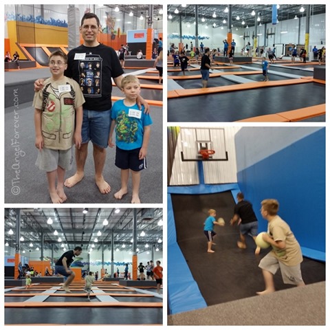 Jumping at the Albany Flight Trampoline Park