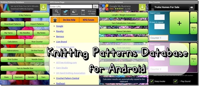 Knitting Patterns Database for Android