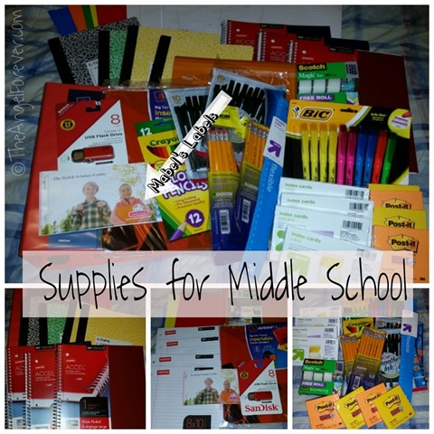 Mabel's Labels and Middle School Supplies