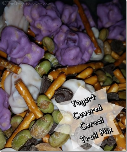 Yogurt Covered Cereal Trail Mix for Snack