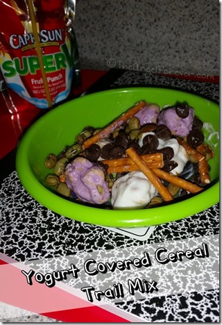 Yogurt Covered Cereal Trail Mix