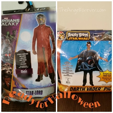 Star-Lord and Darth Vader Pig costumes for Halloween