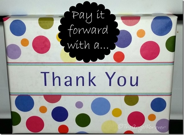 Pay it forward with a thank you