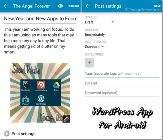 WordPress app for Android