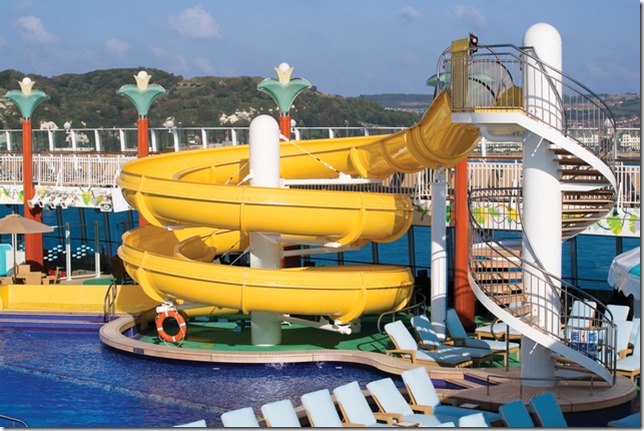 NCL Gem Waterslide - Photo Credit Norwegian Cruise Line