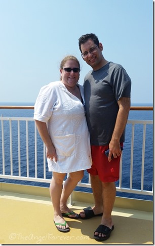 TechyDad and Moi on the Norwegian Gem