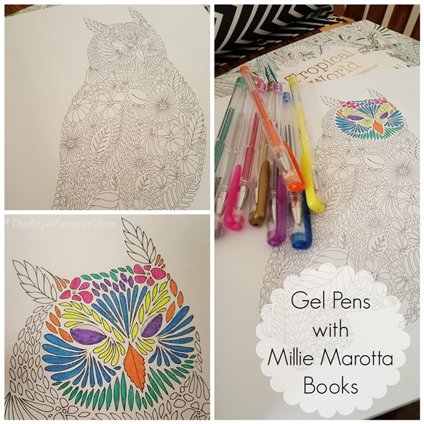 Gel Pens with Millie Marotta Books