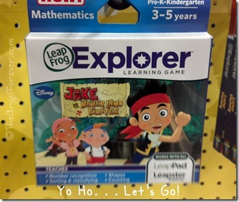 Jake and the Never Land Pirates Leap Frog Explorer Game