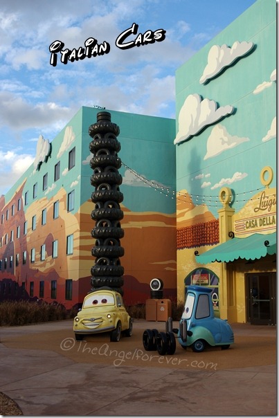 Italian Cars at Art of Animation Resort