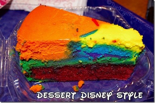 Pop Century Tie Dye Cheesecake