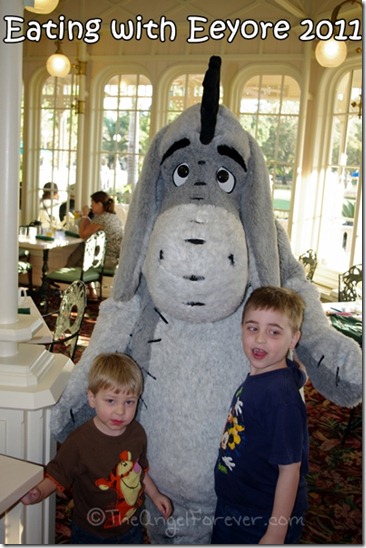 Eating with Eeyore at the Crystal Palace