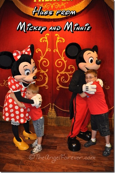 Hugs from Mickey and Minnie at Walt Disney World