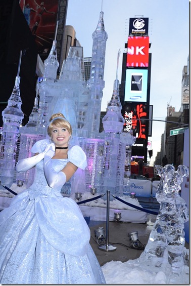 Disney Parks Builds Giant Ice Castle in Times Square to Announce 'Limited Time Magic' for 2013